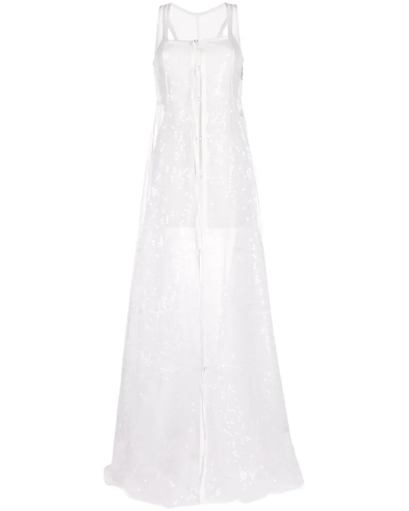 Jacquemus La Robe Dentelle Kleid - Weiß Weiß