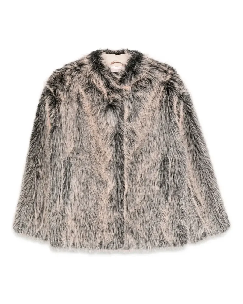 Patrizia Pepe Jacke aus Faux Fur - Nude Nude