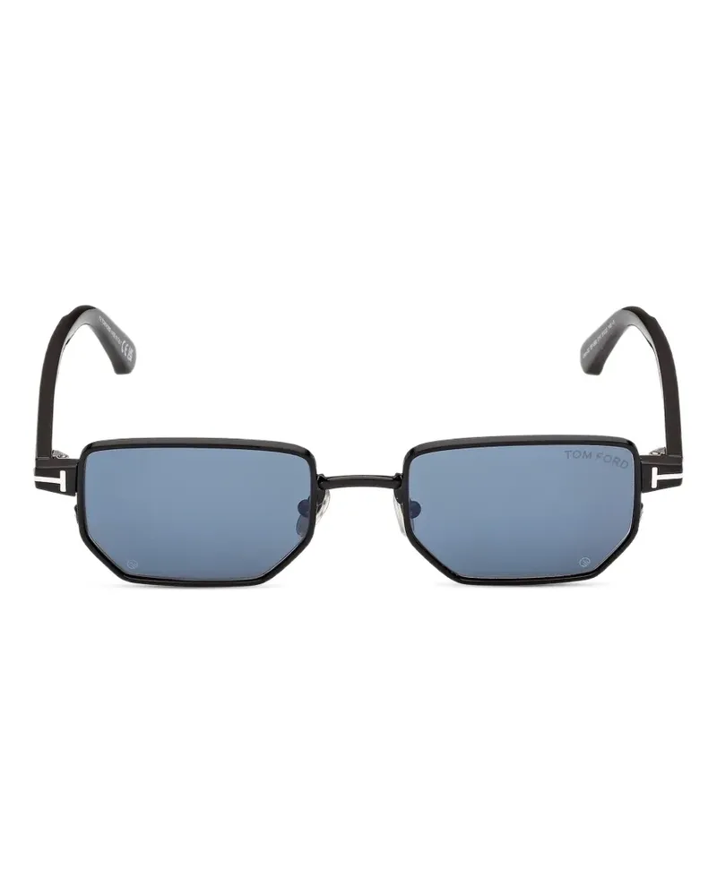 Tom Ford geometric-frame sunglasses - Schwarz Schwarz