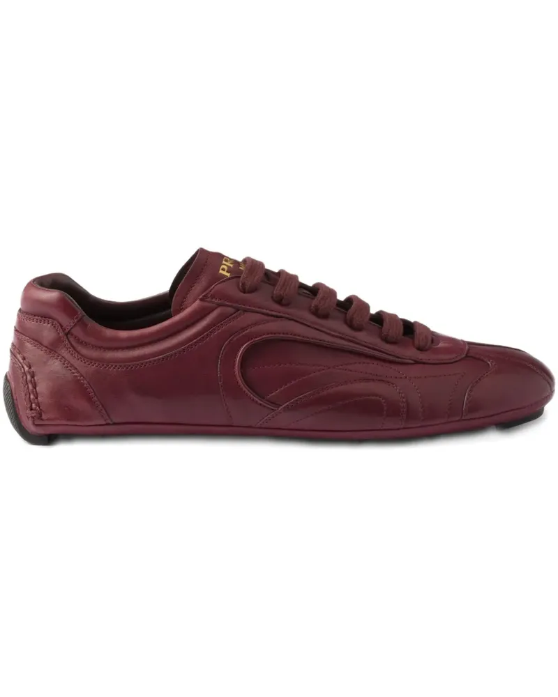 Prada Montecarlo Re-edition 2005 Antiqued Sneakers aus Nappaleder - Violett Violett