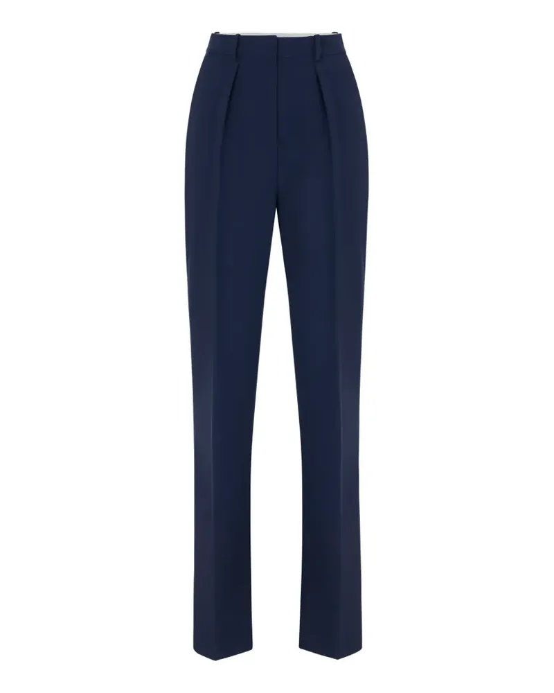Elisabetta Franchi Leichte Hose aus Kreppstoff - Blau Blau