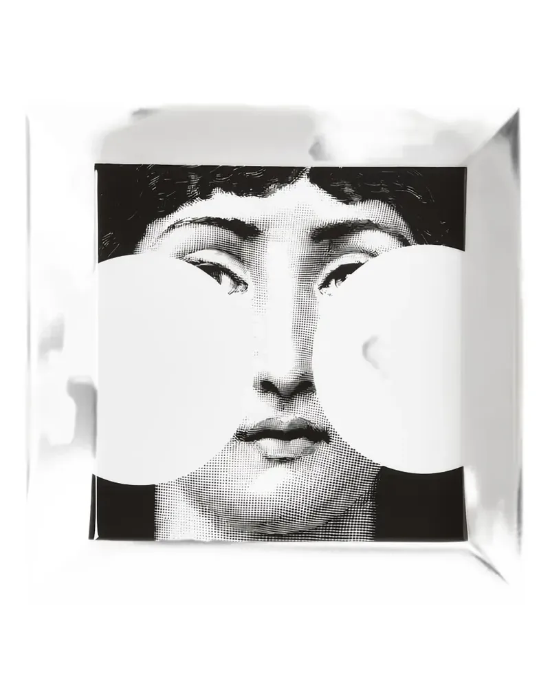Fornasetti Tema e Variazioni catchall tray - Schwarz Schwarz