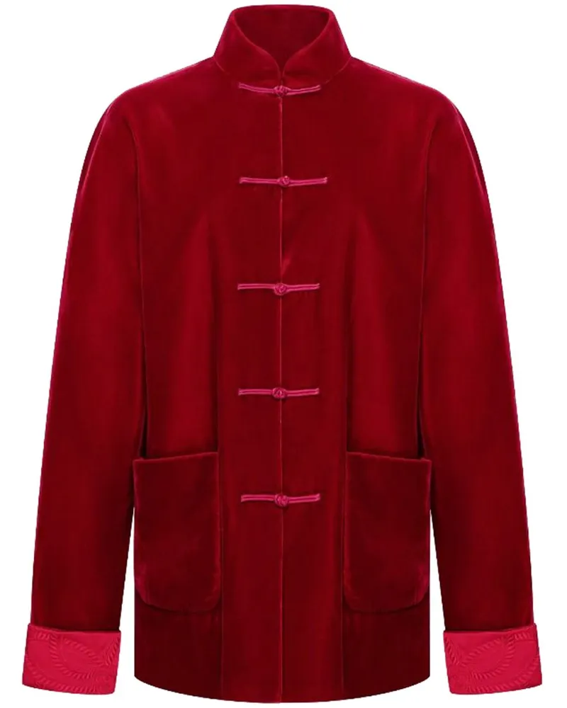 Shanghai Tang Tang Jacke aus Samt - Rot Rot