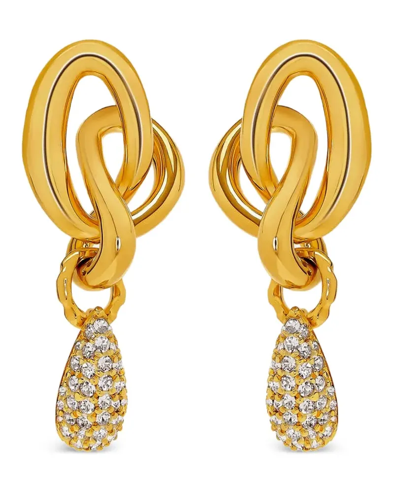 Oscar de la Renta Ohrringe mit Kristallen - Gold Gold
