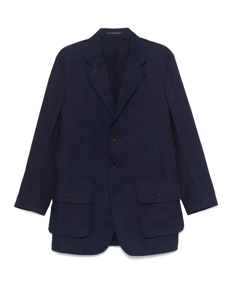 Yohji Yamamoto Einreihiges Sakko - Blau Blau