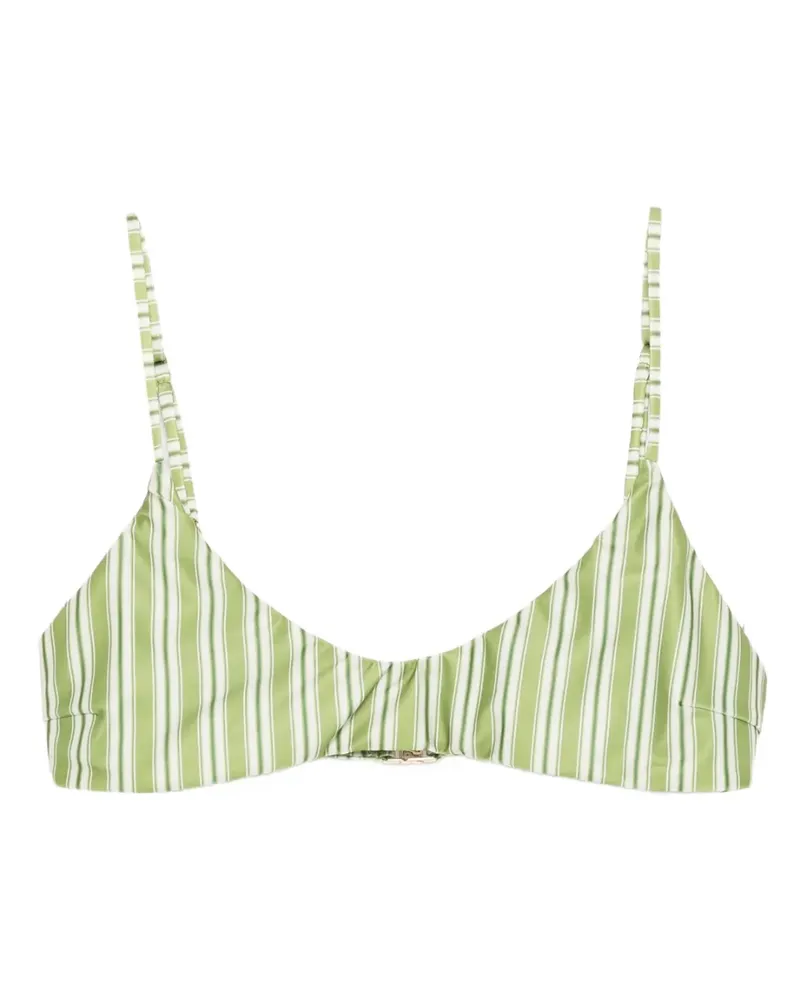 Faithfull The Brand Harper striped bikini top - Grün Grün