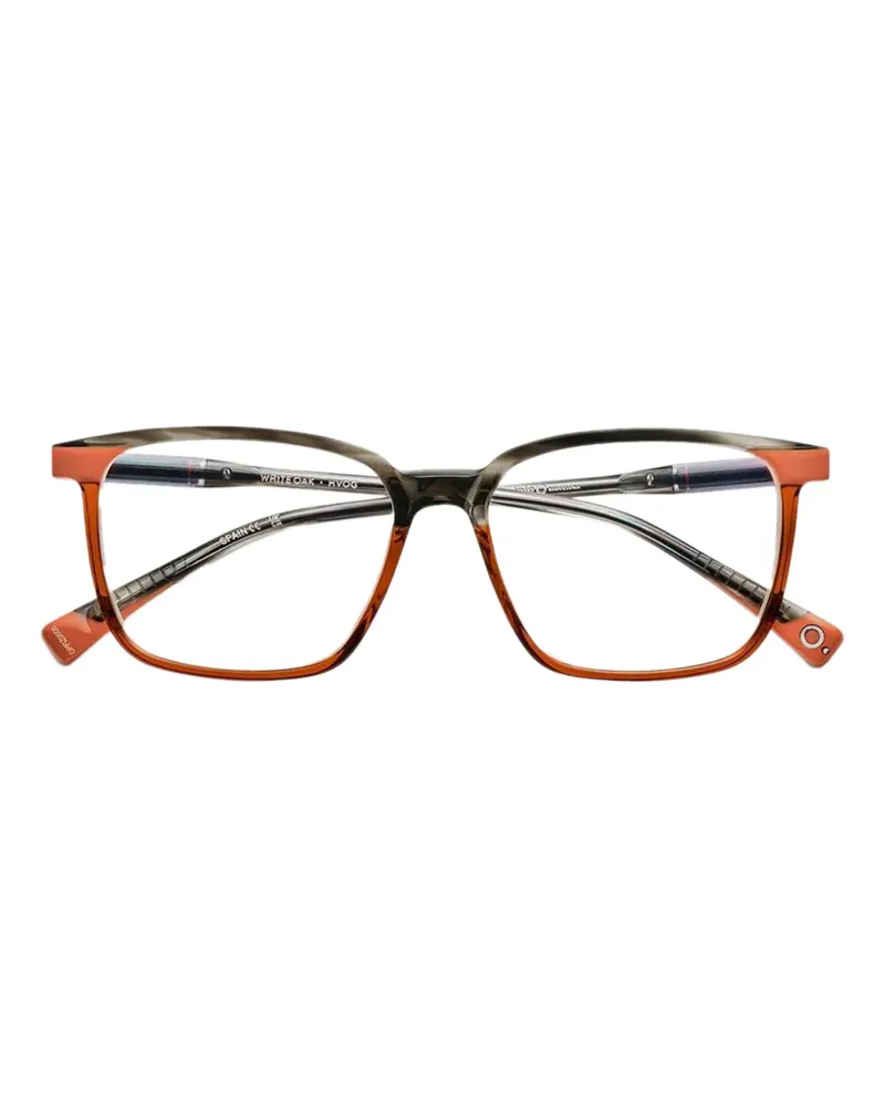 Etnia Barcelona Eckige White Oak Brille - Orange Orange