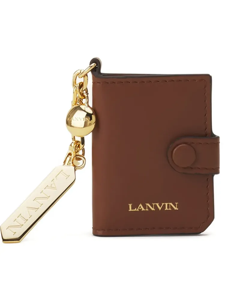 Lanvin Kartenetui mit Schlüsselring - Braun Braun