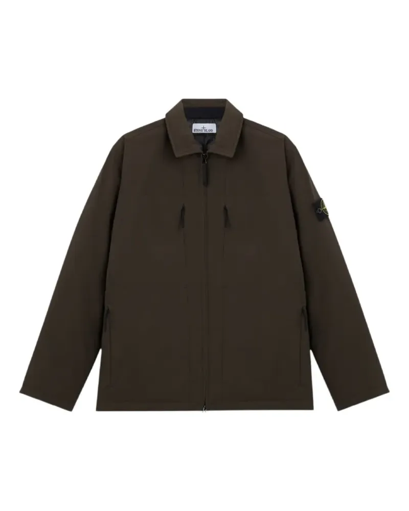 Stone Island Q100036 Soft Shell-R_E.DYE® Technology Jacke - Grau Grau