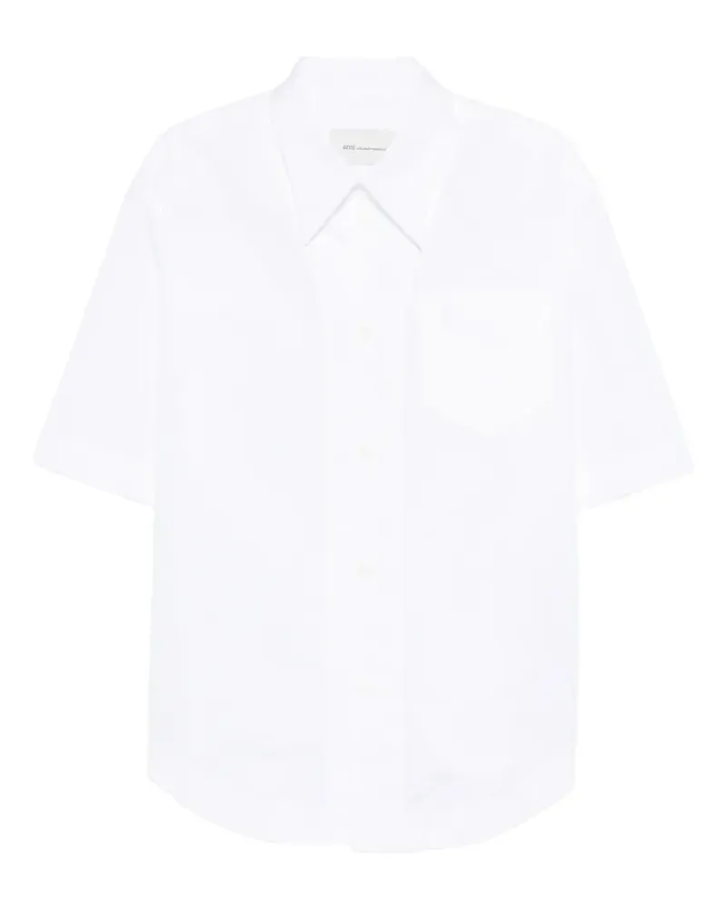 AMI Paris chest-pocket short-sleeve shirt - Weiß Weiß
