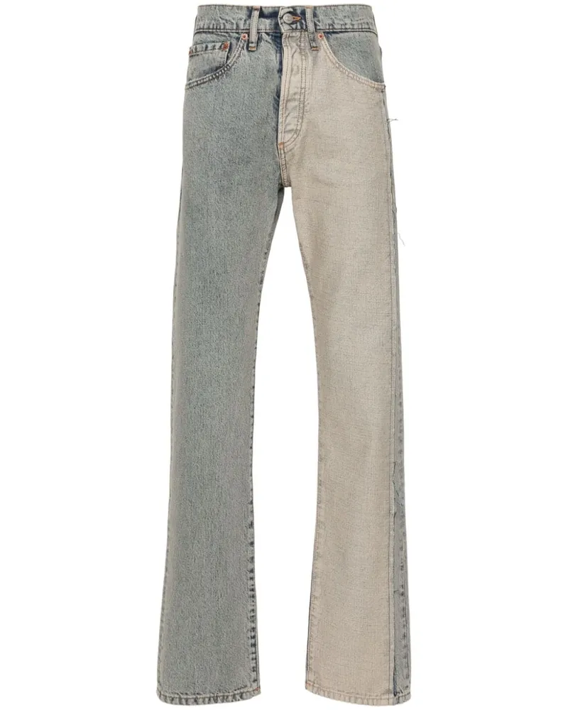 Maison Margiela Straight-Leg-Jeans mit Einsätzen - Blau Blau