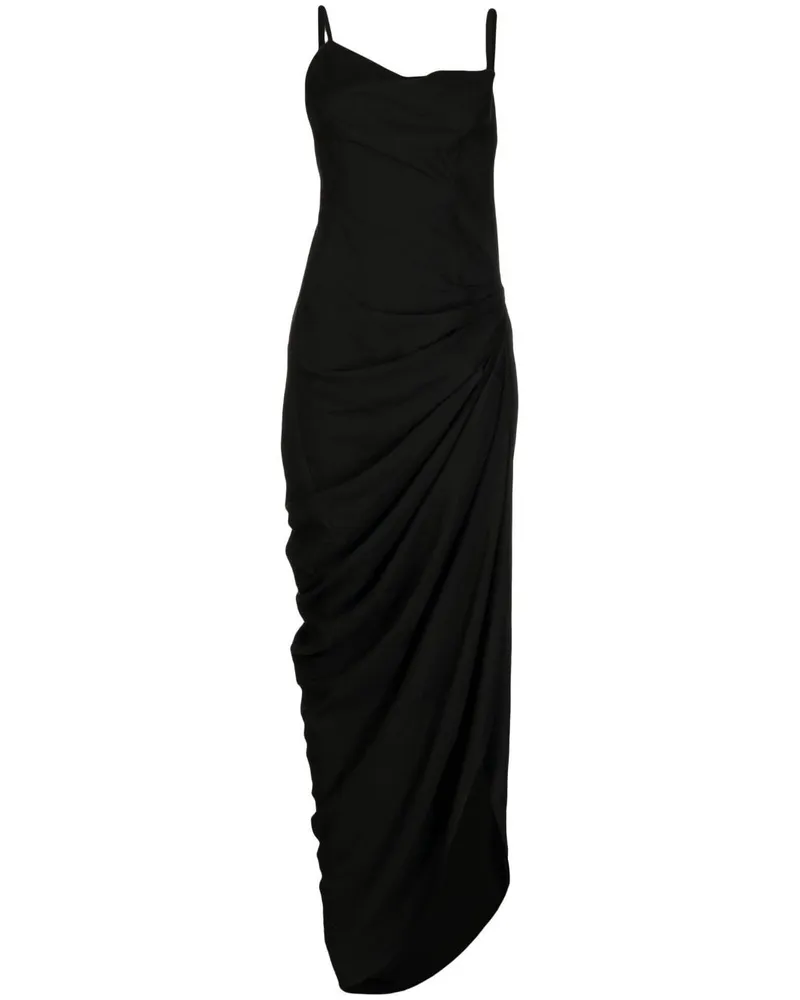 Jacquemus La Robe Saudade Longue Kleid - Schwarz Schwarz