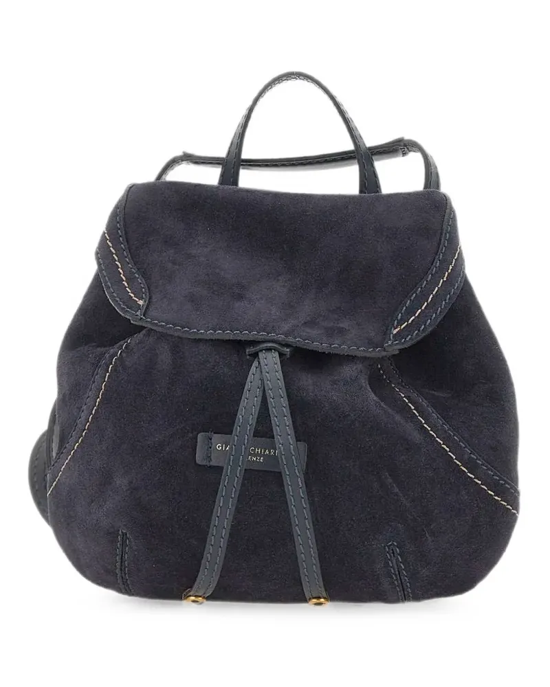 Gianni Chiarini small Violette suede backpack - Blau Blau