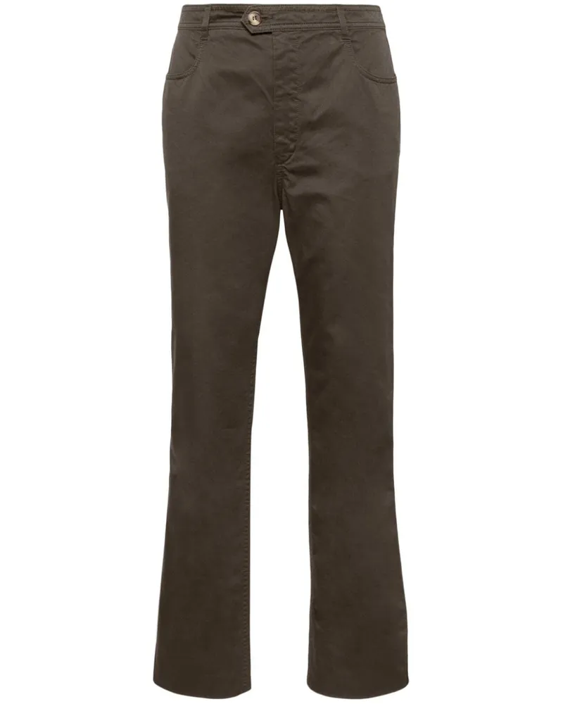 Saint Laurent Hose mit geradem Bein - Braun Braun