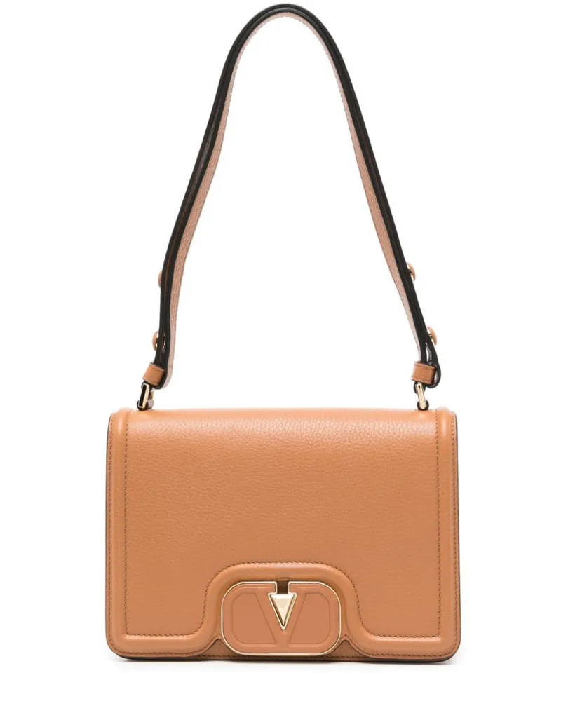 Valentino Garavani VLogo Schultertasche - Braun Braun