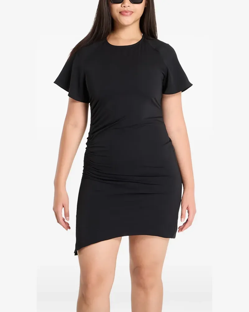 Samsøe & Samsøe Asymmetrisches Salbero Kleid - Schwarz Schwarz
