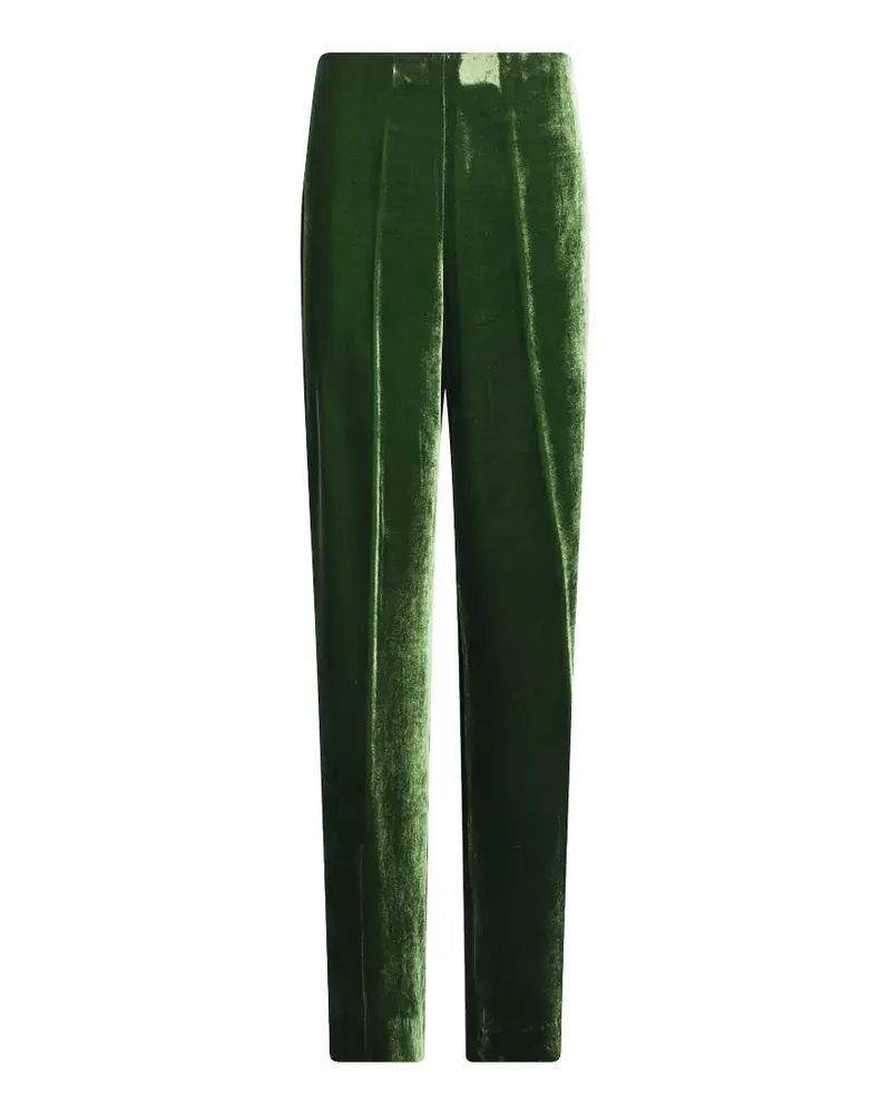 P.A.R.O.S.H. P.A.R.O H. velvet pleated trousers - Grün Grün