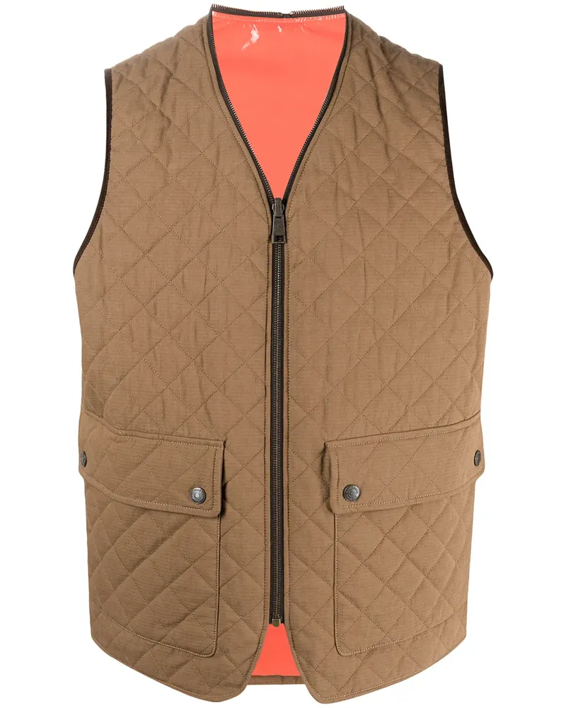 Dsquared2 Gesteppte Weste - Braun Braun