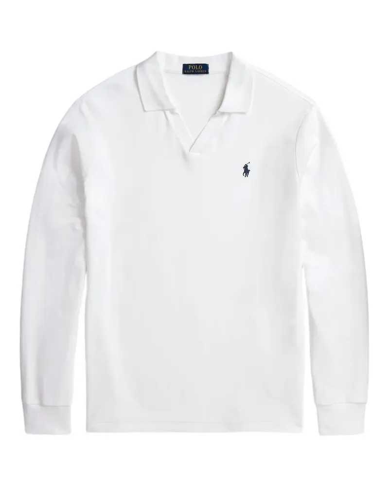 Ralph Lauren logo-embroidered long-sleeve T-shirt - Weiß Weiß