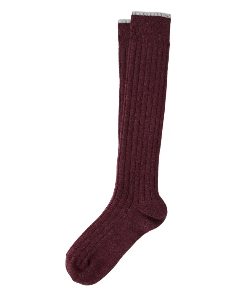 Brunello Cucinelli Socken aus Kaschmir - Rot Rot