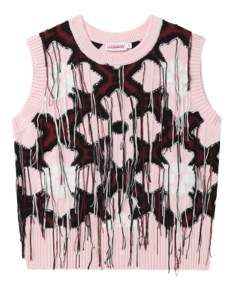 Charles Jeffrey Loverboy Top aus Baumwolle - Rosa Rosa