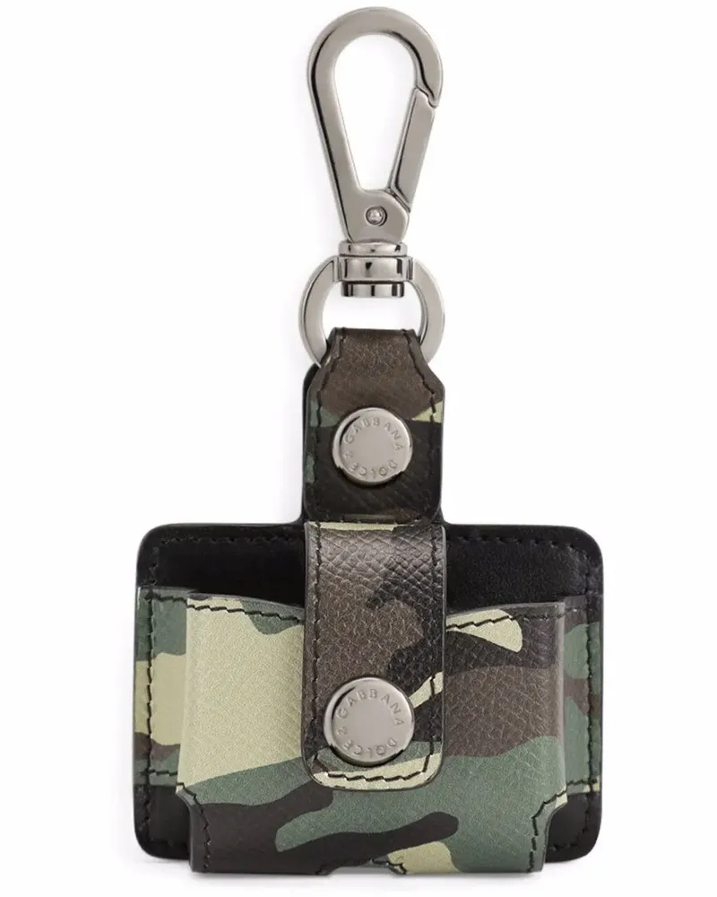 Dolce & Gabbana Schlüsselanhänger mit Camouflage-Print - Grün Grün