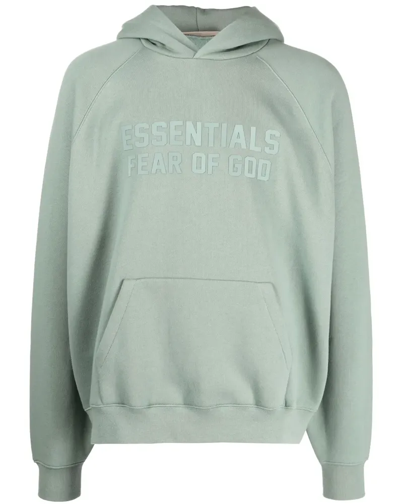 Fear of God Hoodie mit Essentials-Logo - Grün Grün