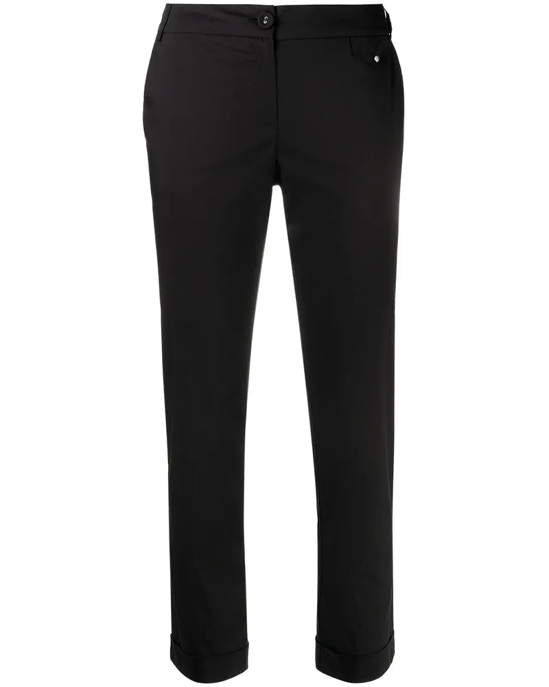 Patrizia Pepe Schmale Cropped-Hose - Schwarz Schwarz