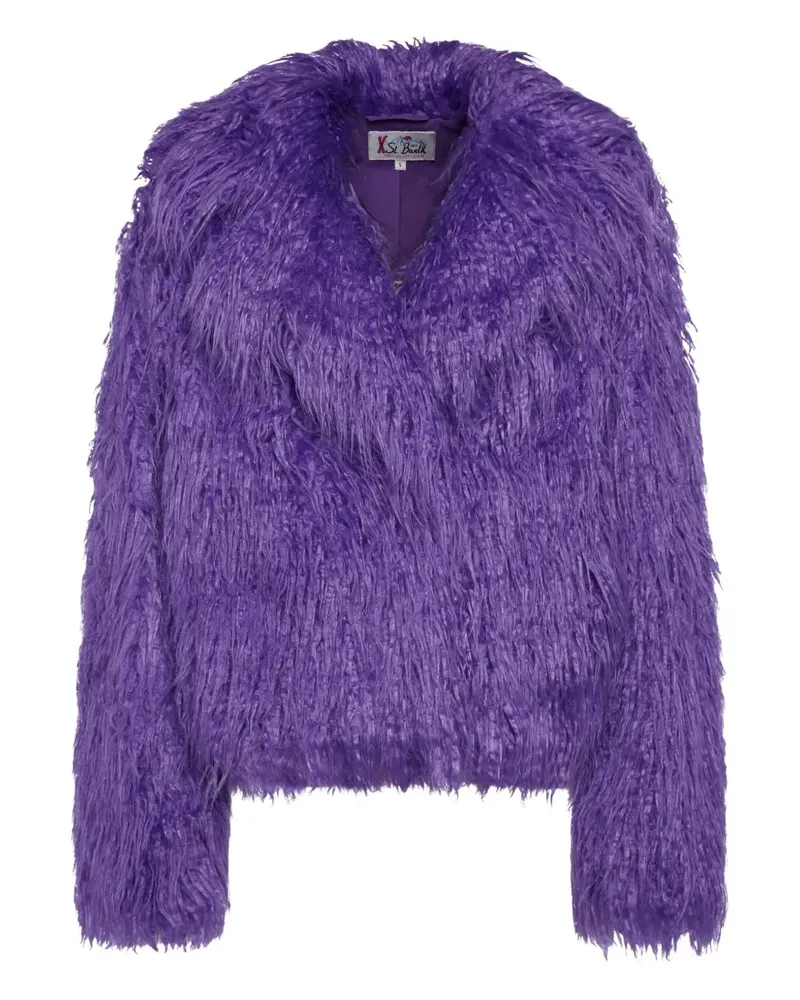 MC2 Saint Barth Mantel aus Faux Fur - Violett Violett