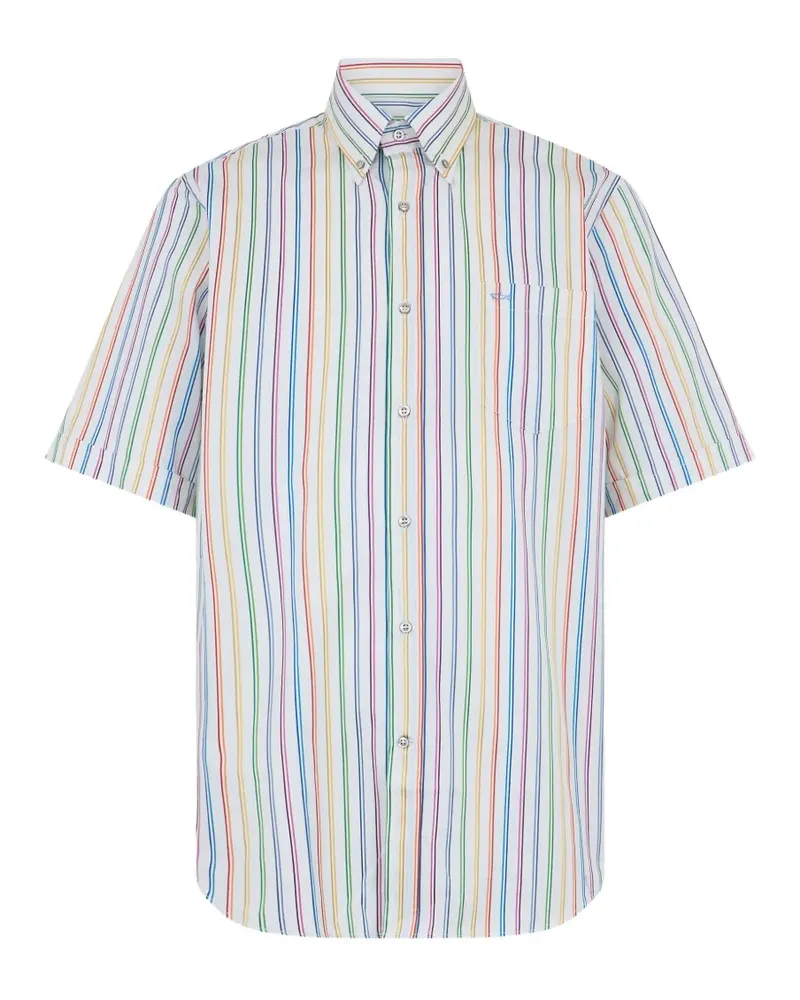 Paul & Shark striped short-sleeve shirt - Weiß Weiß