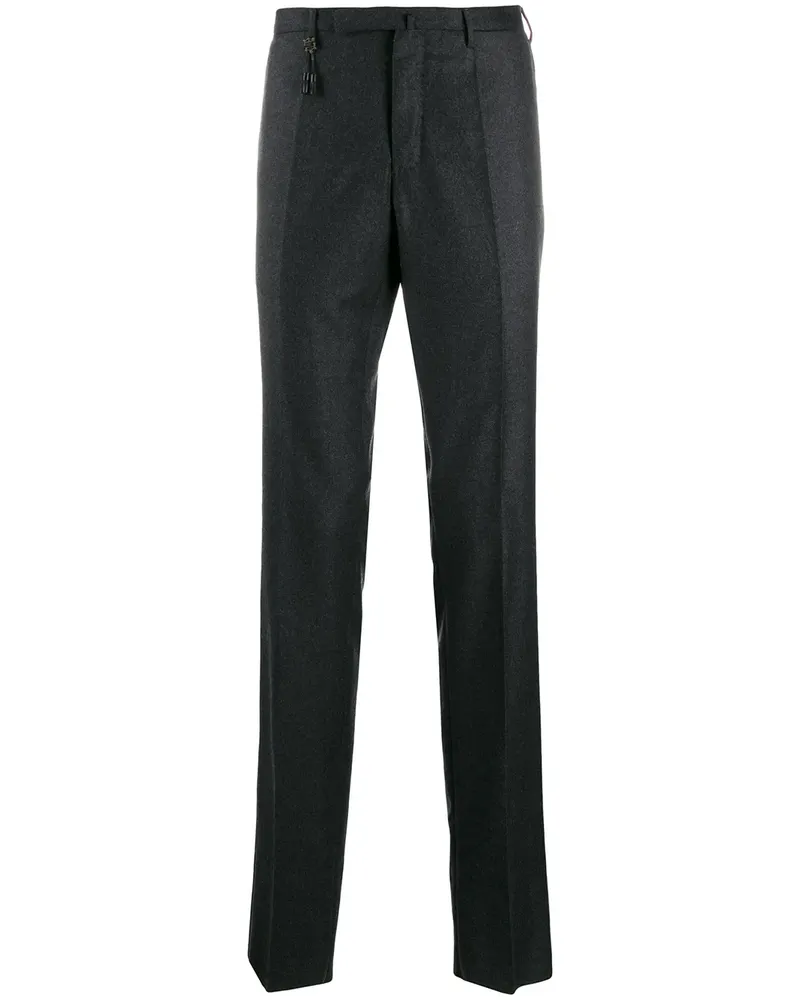 Incotex Hose mit schmalem Schnitt - Grau Grau