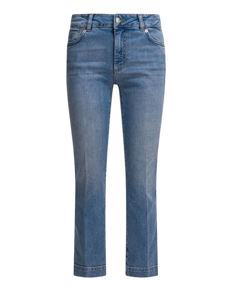 SPORTMAX logo-patch jeans - Blau Blau
