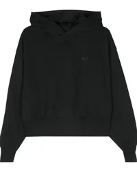 Y-3 Hoodie mit Logo-Print Schwarz