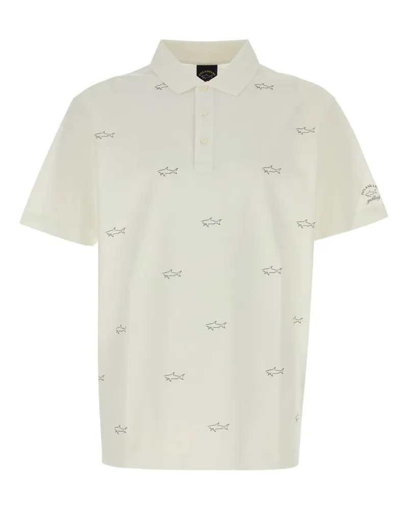 Paul & Shark Poloshirt mit Hai-Print - Nude Nude