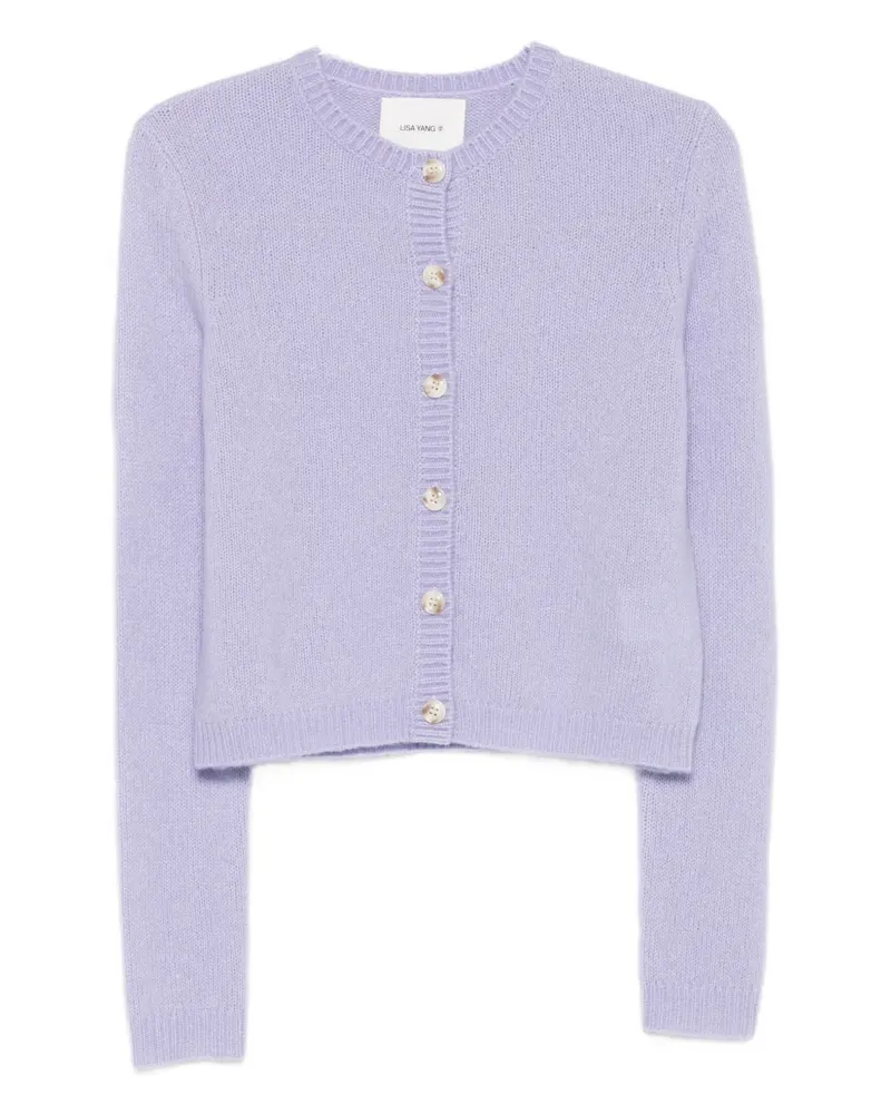 Lisa Yang Geknöpfter Felicia Cardigan - Violett Violett