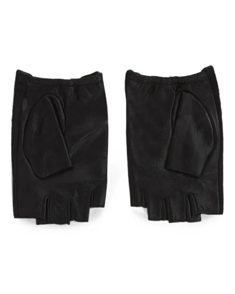 Karl Lagerfeld Ikon rhinestone fingerless gloves - Schwarz Schwarz