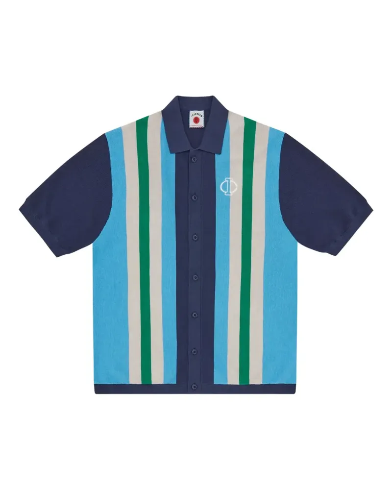 ICECREAM Gestreiftes Poloshirt - Blau Blau