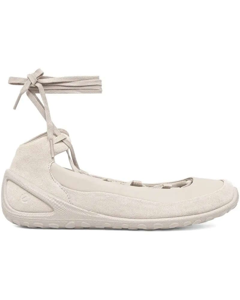 Ecco lace-up ballet flats - Grau Grau