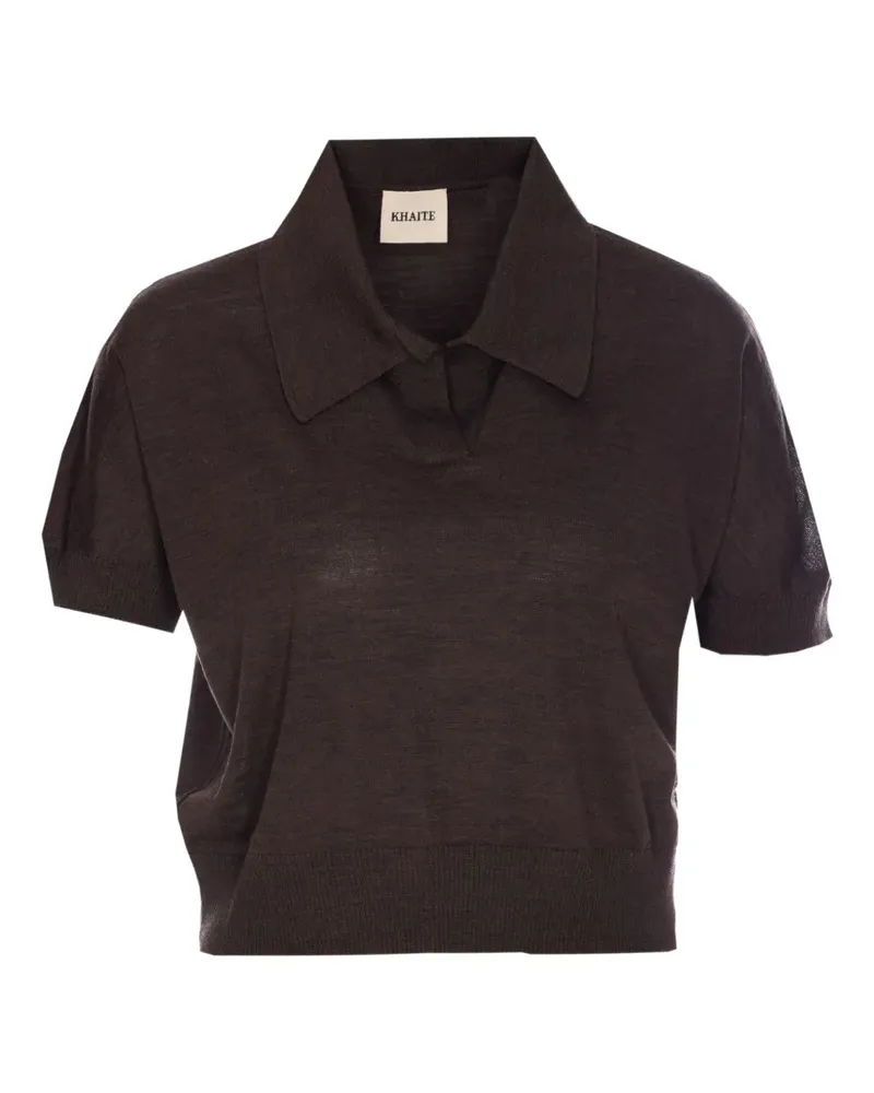 KHAITE Morgane Poloshirt - Braun Braun