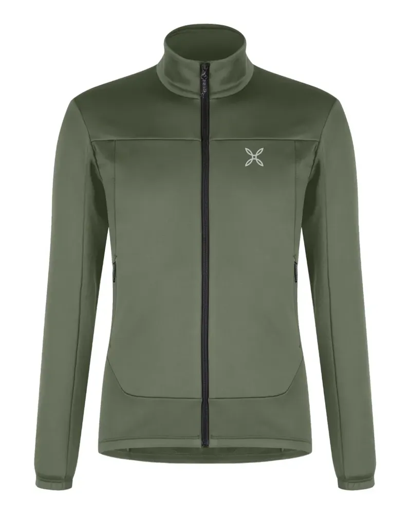 Montura Pulse Sweatshirt mit Reißverschluss und Logo-Print - Grün Grün