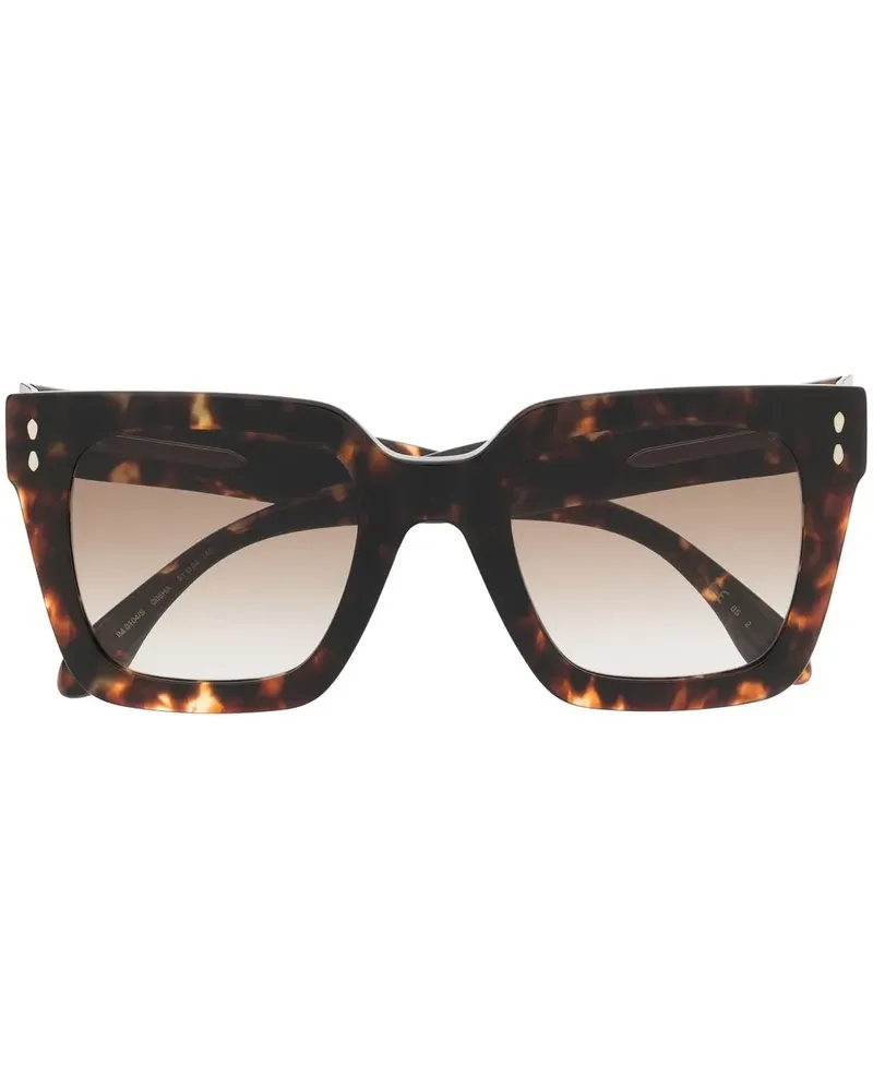 Isabel Marant Oversized-Sonnenbrille in Schildpattoptik - Braun Braun