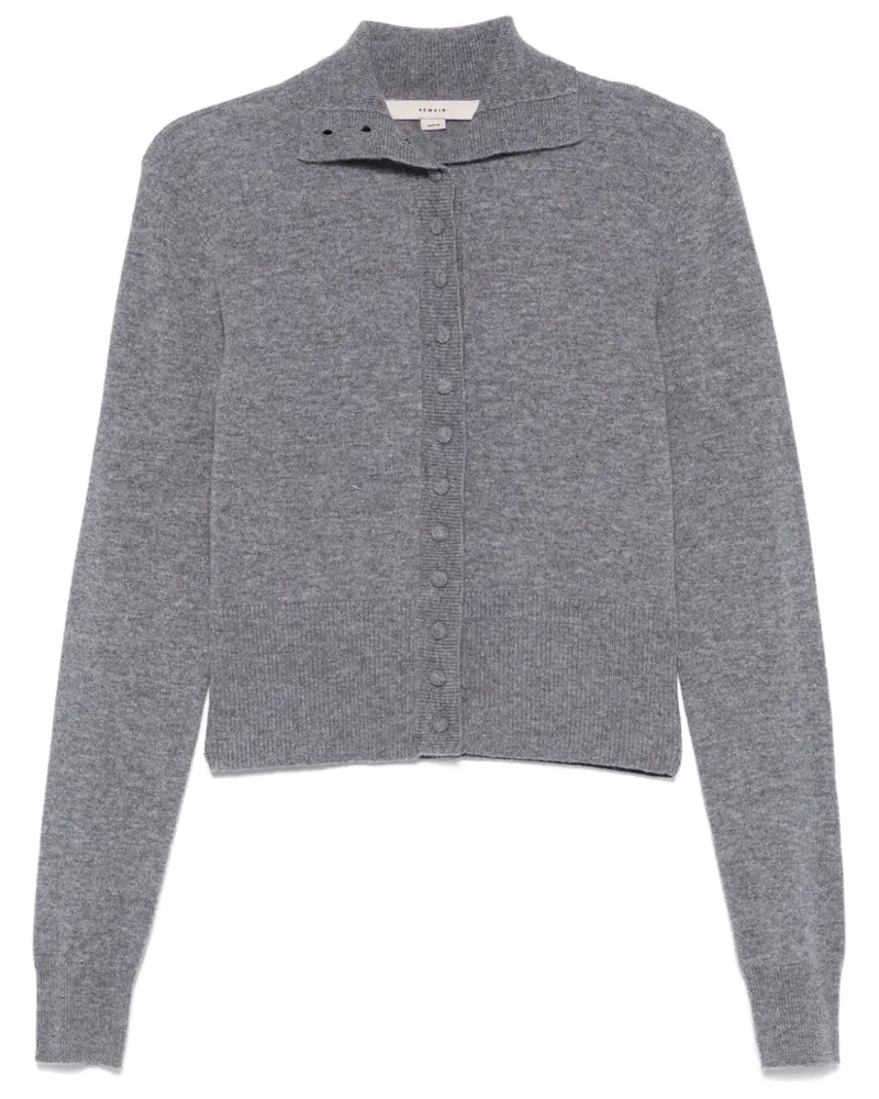 REMAIN Cardigan mit Rollkragen - Grau Grau