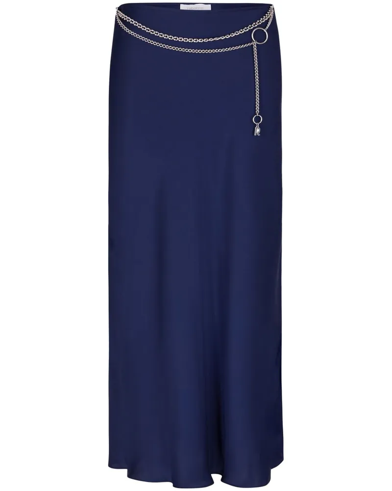 Paco Rabanne Midirock mit Kette - Blau Blau