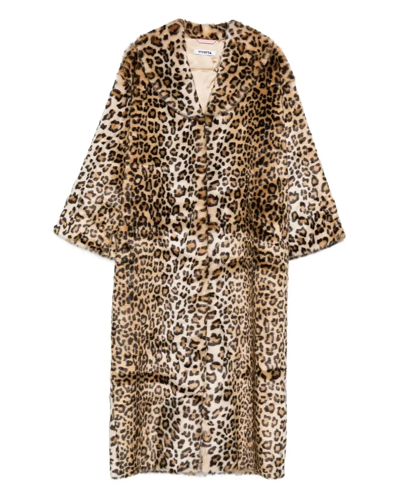 Vivetta leopard-print coat - Nude Nude
