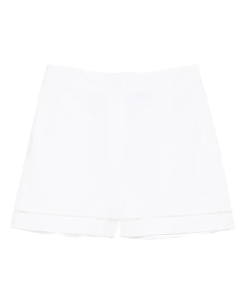 Theory Shorts mit Stickerei - Weiß Weiß