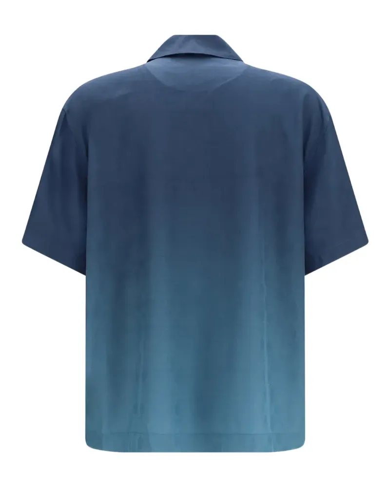 OFF-WHITE Arrow Monogram Jacquard-Bowlinghemd mit Farbverlauf - Blau Blau