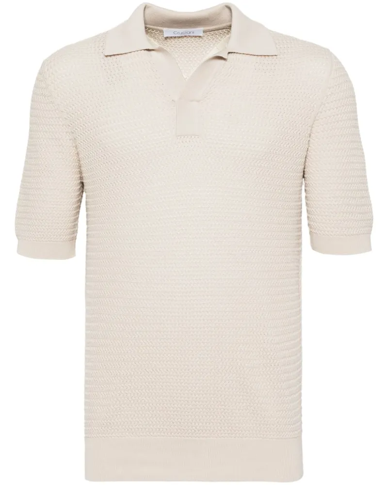 Cruciani Klassisches Poloshirt - Nude Nude