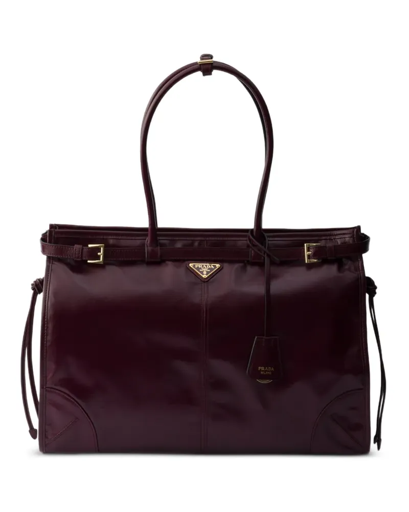 Prada Extragroße Bonnie Handtasche - Rot Rot