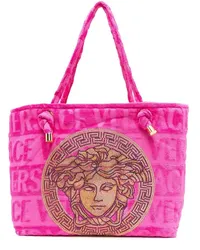 Versace Icon Handtasche aus Frottee Rosa