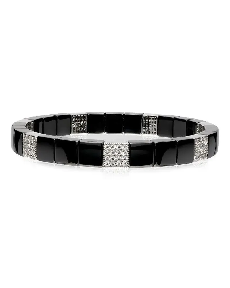 Roberto Demeglio 18K white gold Stretch ceramic and diamond bracelet - Schwarz Schwarz